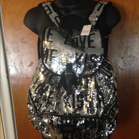 Pink bling backpack