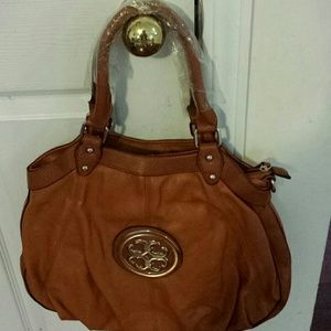 Brown large handbag
