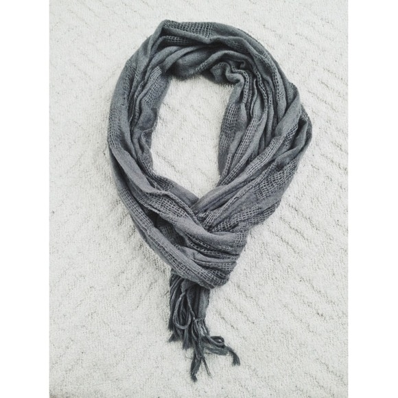 Drk Grey Shawl LONG - Picture 1 of 1