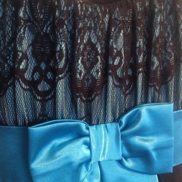 Blue and black dress - Picture 2 of 2