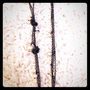 Pearl and Knot Necklace