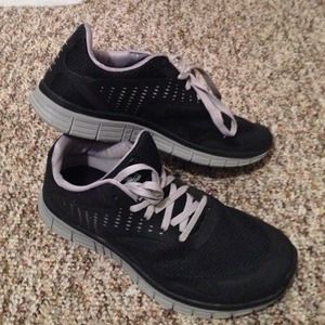 Reserved. Black and Grey Running Shoes