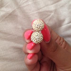 Sparkly ball stud earrings