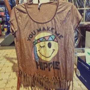 Hippie tassel t-shirt