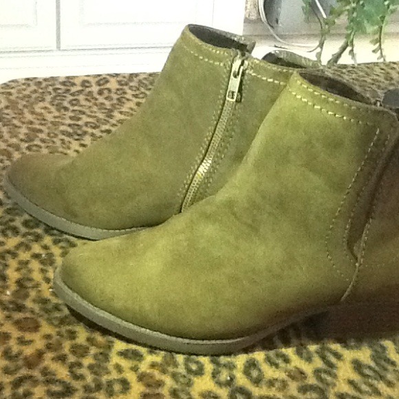 Olive green boots