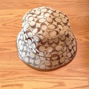 Coach signature patterned bucket hat