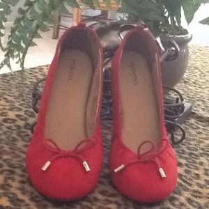 Adorable Little Red Slipper Flats