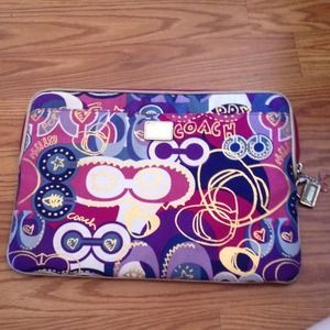 Coach laptop case