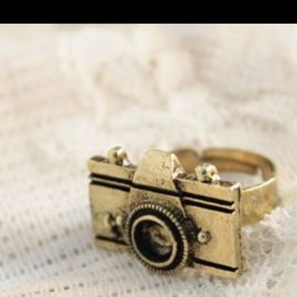 Antique Gold Camera Ring