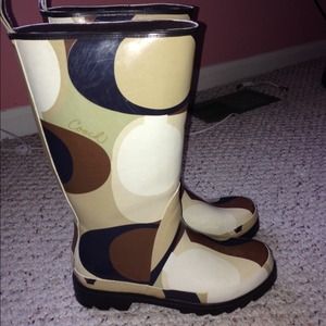 Coach rain boots AUTHENTIC