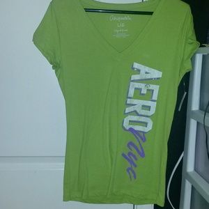 Green aeropostal v-neck