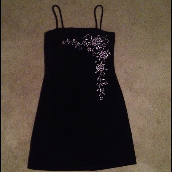 Black Velvet Cocktail Dress