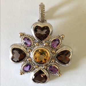 Judith Ripka Pendant and Pin