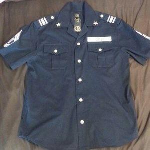 NEVER WORN Cavi navy military shirt