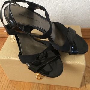 BANDOLINO black summer or evening heel