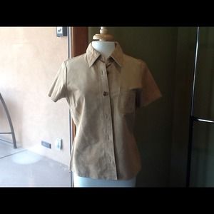GAP Genuine Leather Short Sleeve Shirt