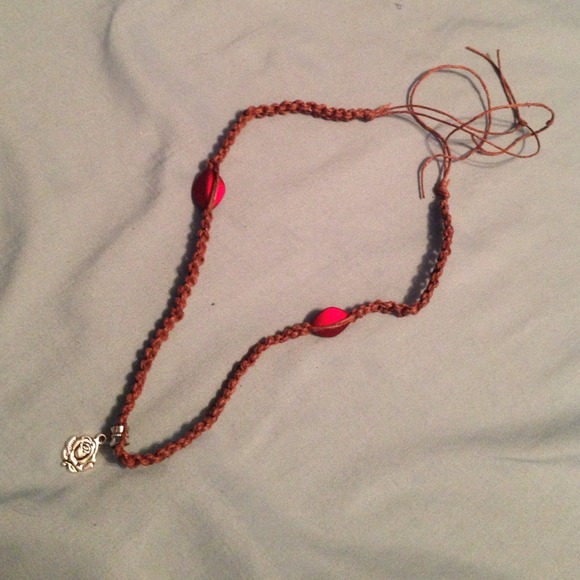 Hand made hemp necklace