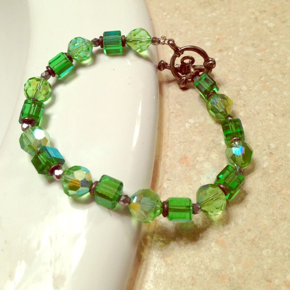 Green Beaded Bracelet