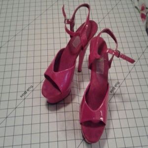Size 10 Red platform heels (stripper shoes)