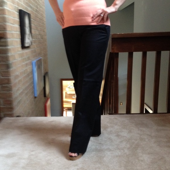 Black Drew fit linen pants from The Limited