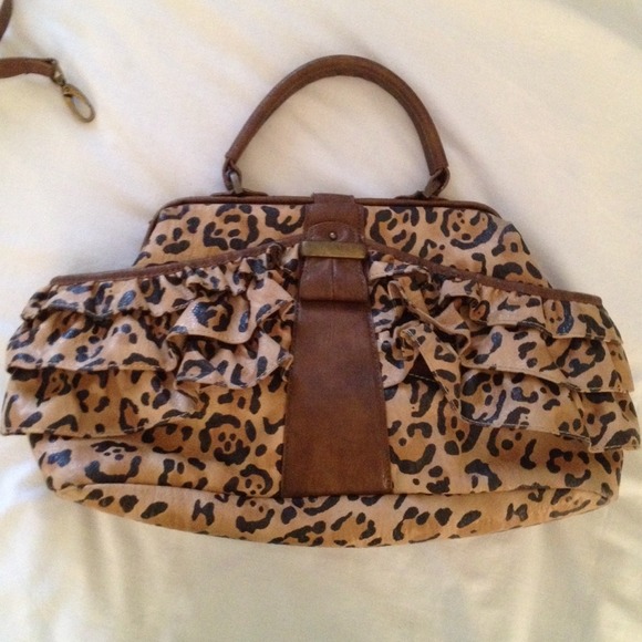 jessica simpson leopard print purse