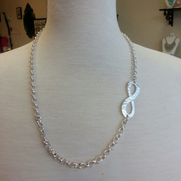 SOLD...REDUCED!  Short infinity pendant necklace