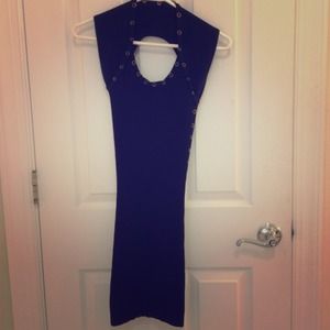 Black dress with button detail