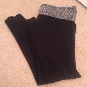 Floral and Black Leggings