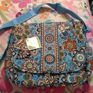 Vera Bradley Bali Blue Messenger
