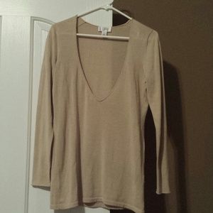Loft sweater..very thin V neck Sexy