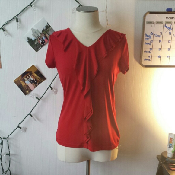 Womens Red Blouse