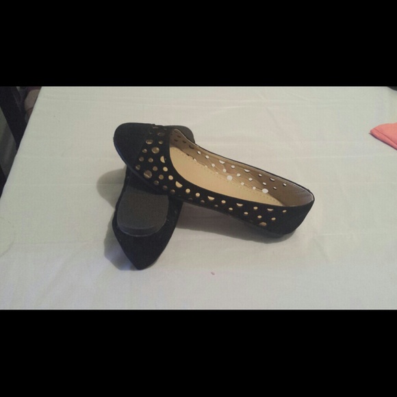Black suede flats - Picture 1 of 3
