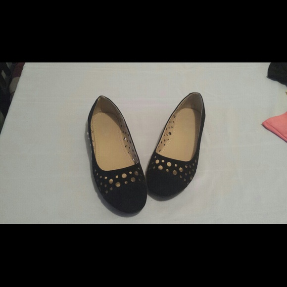 Black suede flats - Picture 2 of 3