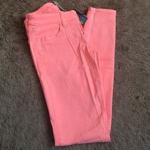 American engel neon "pink" colored jeans
