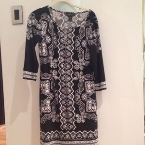 Black and white dress