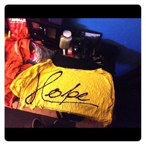 Cute yellow Hope shirt