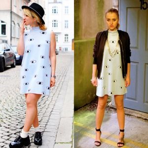Zara Dresses - 🎈Zara Eye Print Dress Zara Dresses - 🎈Zara Eye Print Dress