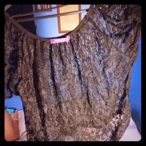 Cute black lace top