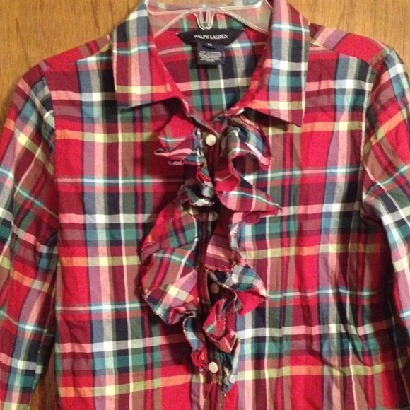 Girls plaid blouse