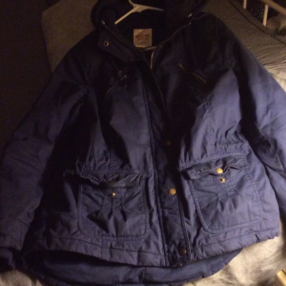 blue utility style jacket