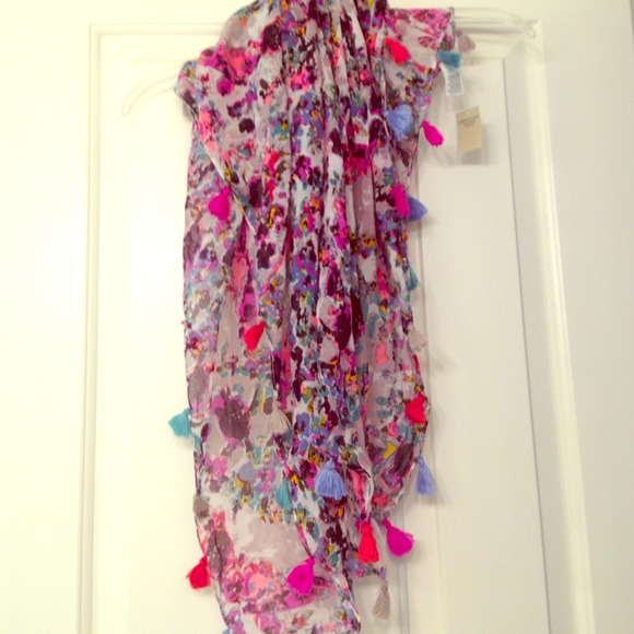 Colorful spring scarf