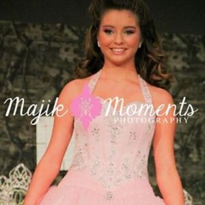 Stunning pink Mori lee pageant, prom or ball gown