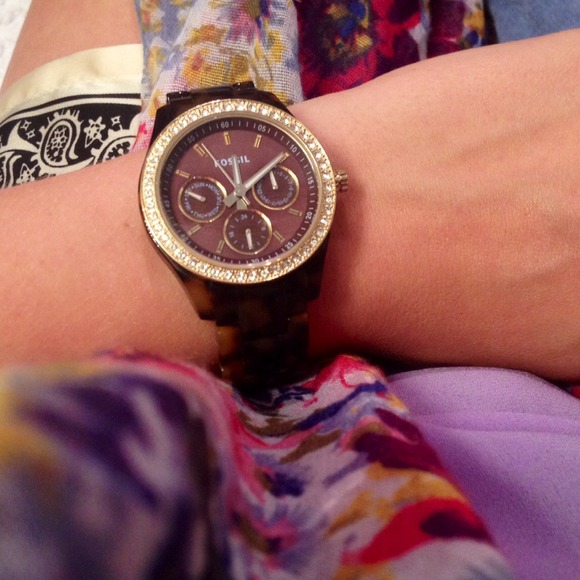 Fossil Jewelry - FOSSIL tortoiseshell watch