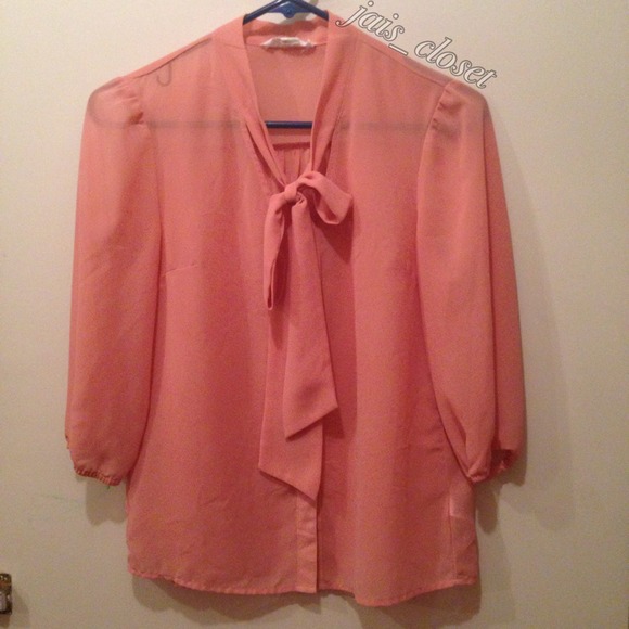 Pink chiffon top