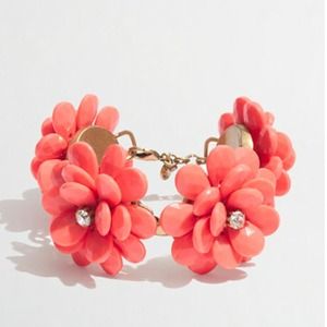 Nwt J Crew Neon Rose Bracelet