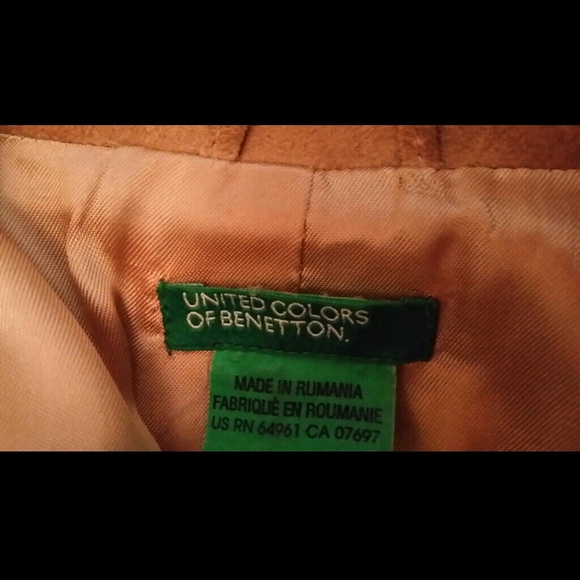 United Colors of Bennett 100% real leather jacket - Picture 2 of 4