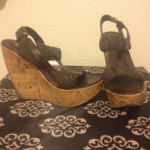 Decree Dark Brown Wedges