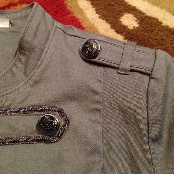 H&M grey military jacket - Picture 2 of 3