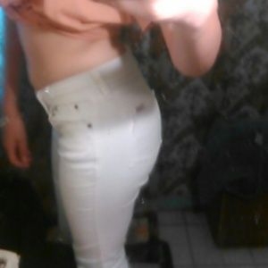 White jeans