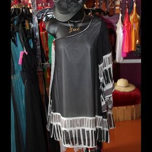 👗black one shoulder dress👗